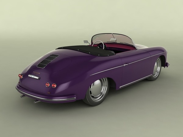 3d porsche 356a speedster 1957 - Porsche 356A speedster 1957 by desmonster